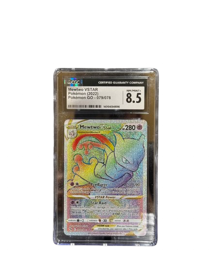Mewtwo Vstar Pokemon (2022) Pokemon GO - 079/078 SLAB