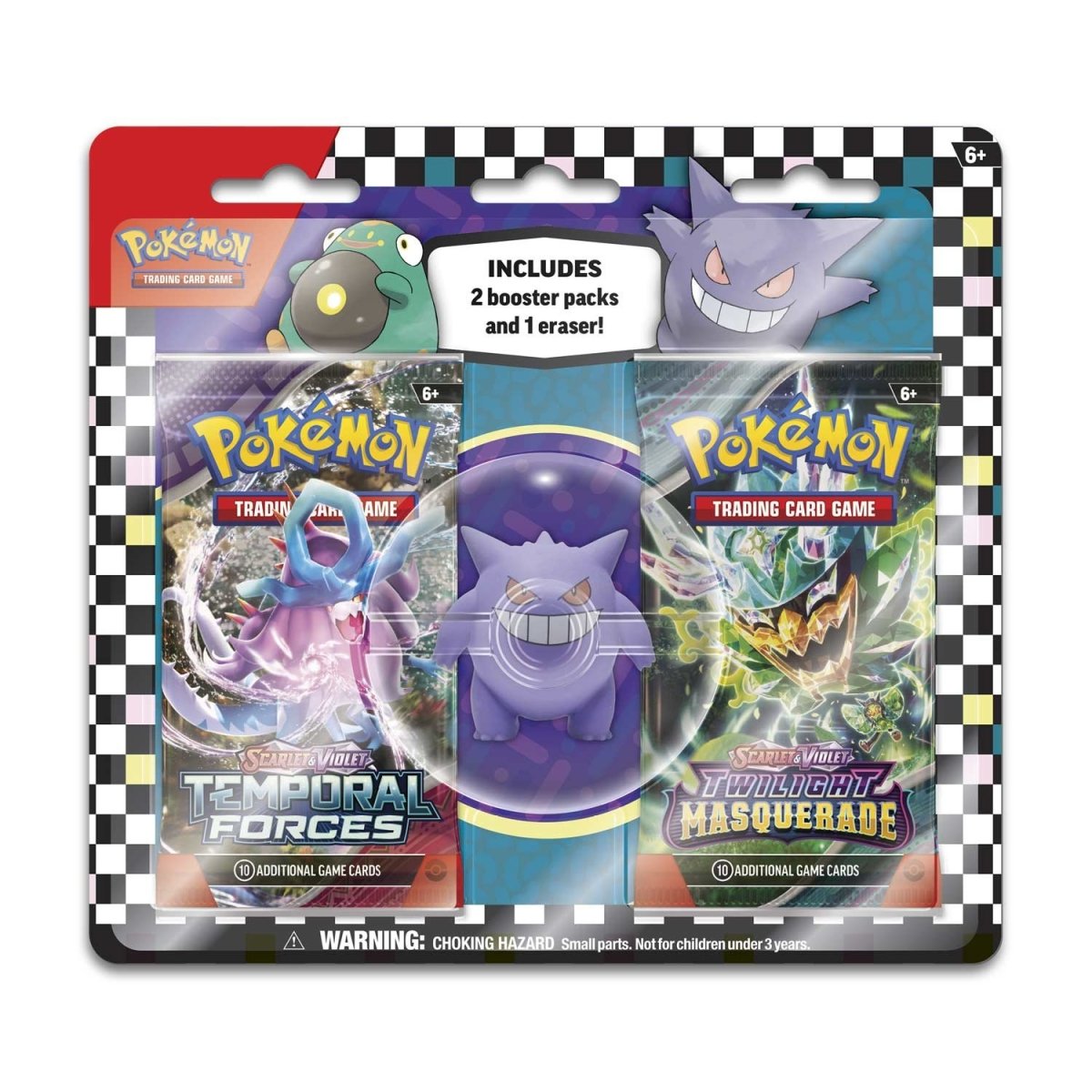 Checklane 2 Booster Packs & Gengar Eraser Blister