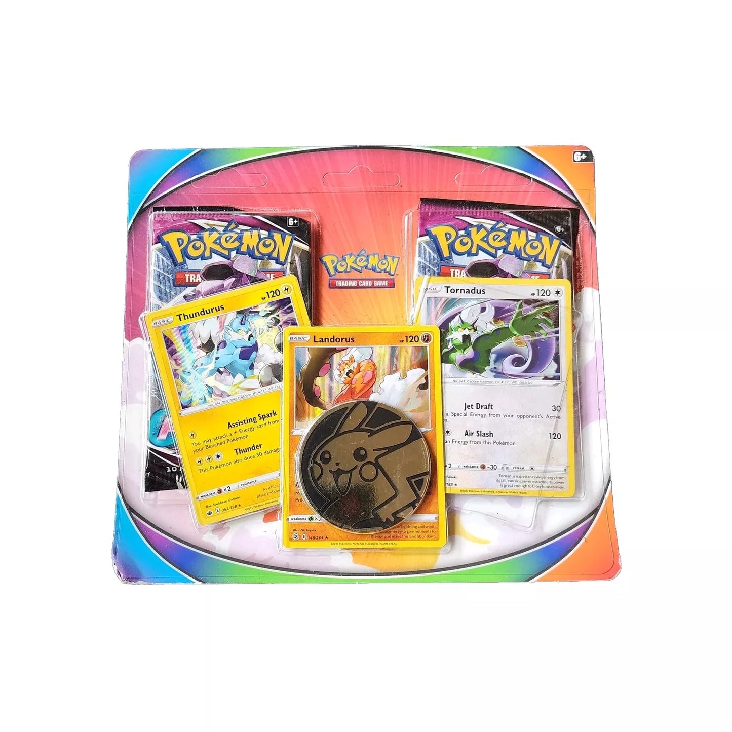 Tornadus, Thundurus & Landorus Blister Pack with 2 Booster Packs & Coin