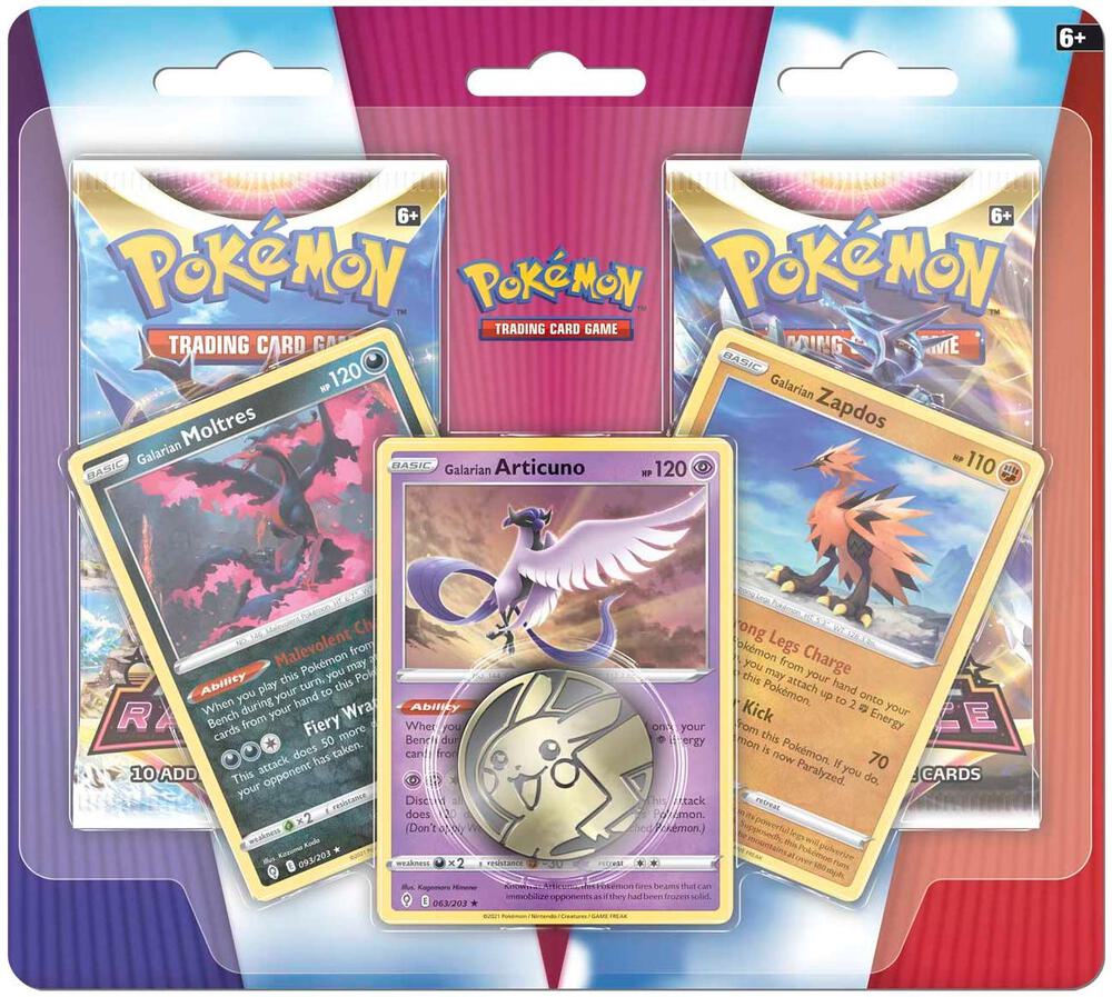 Enhanced 2-Pack Blister Pack [Galarian Articuno, Galarian Zapdos, & Galarian Moltres] - Miscellaneous Cards & Products (MCAP)