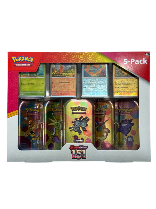 Costco Pokemon Scarlet & Violet 151 Mini Tin 5-pack - Miscellaneous Cards & Products (MCAP)
