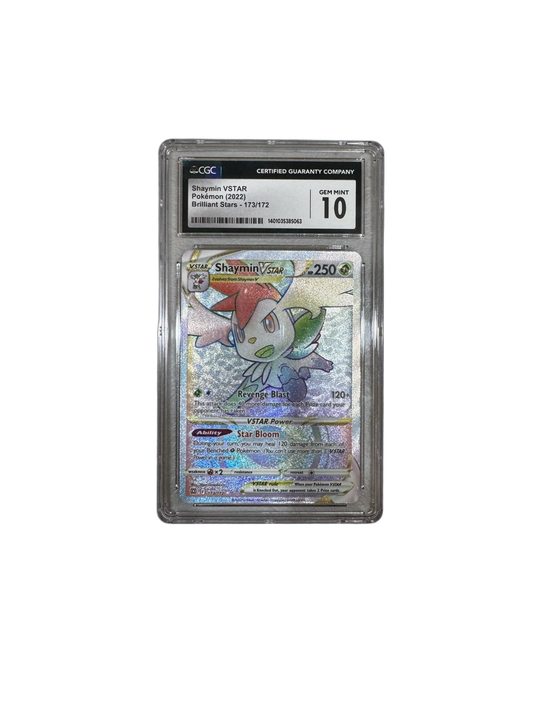 Shaymin VSTAR Pokémon (2022) Brilliant Stars - 173/172 SLAB
