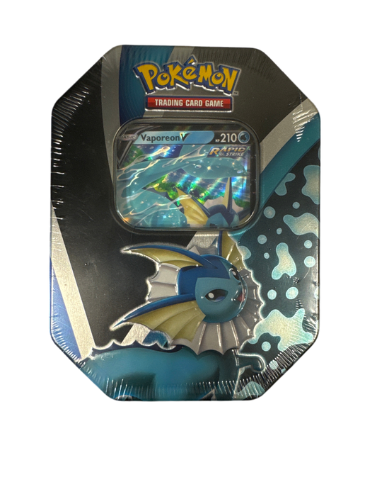 Eevee Evolutions Tin [Vaporeon V] - Miscellaneous Cards & Products (MCAP)