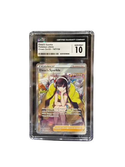 Elesa’s Sparkle Pokemon (2023) Crown Zenith- 147/159 SLAB