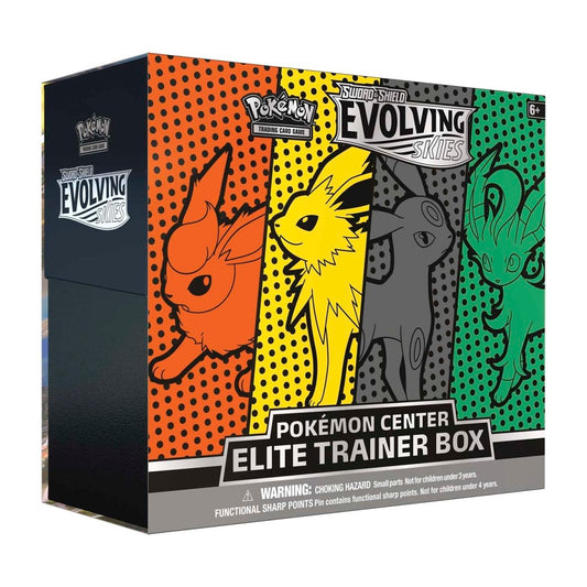 Sword & Shield-Evolving Skies Pokémon Center Elite Trainer Box (Jolteon, Flareon, Umbreon & Leafeon)