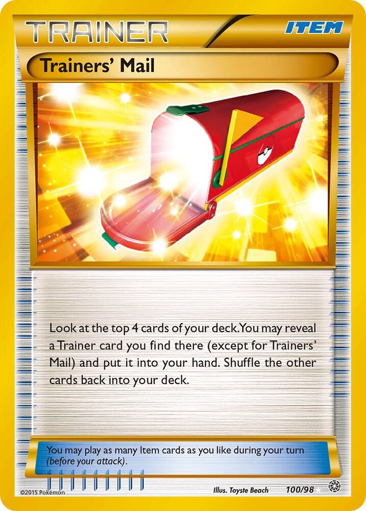 Trainers' Mail (Secret) - XY - Ancient Origins (AOR)