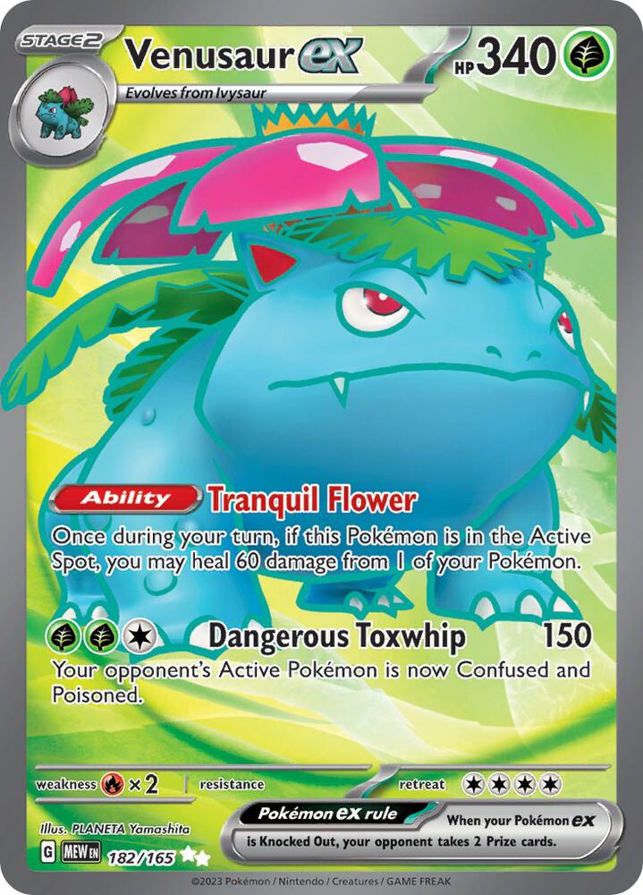 Venusaur ex - 182/165 - SV: Scarlet & Violet 151 (MEW)