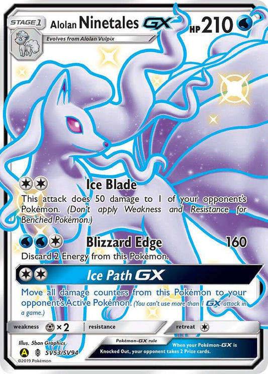 Alolan Ninetales GX - Hidden Fates: Shiny Vault (HIF:SV)