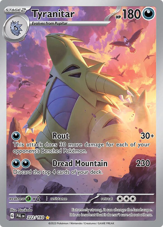 Tyranitar - 222/193 - SV02: Paldea Evolved (PAL)